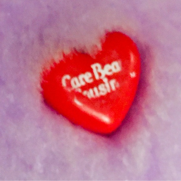 SOLD OUT——— ORIGINAL 1984 CARE BEAR COUSINS BRIGHT HEART RACCOON 13” Plush - Picture 7 of 10